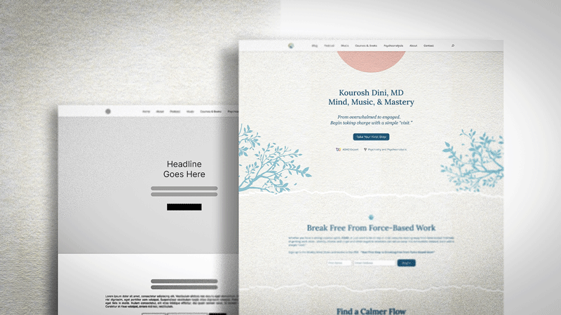 Low-fidelity wireframes