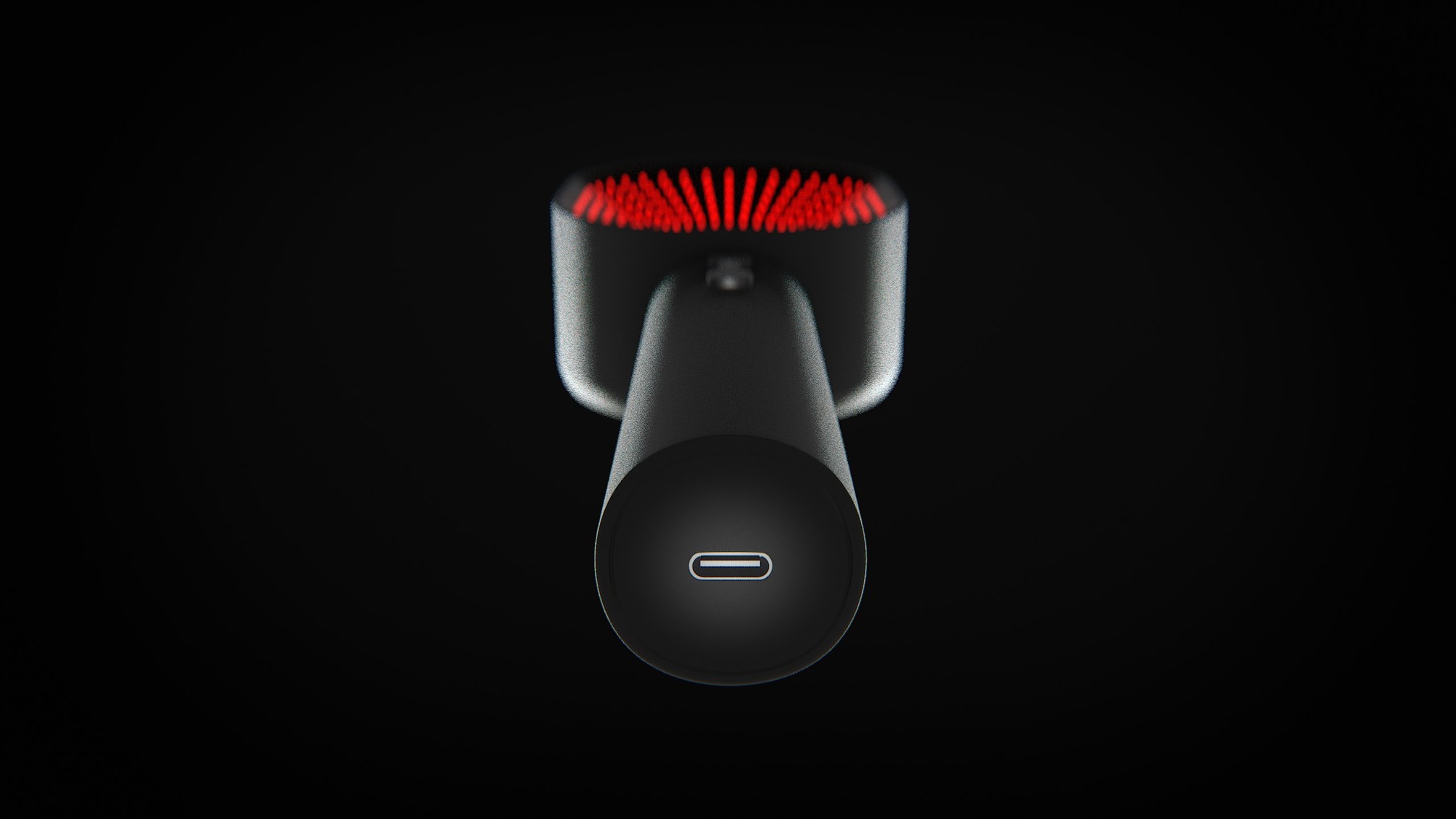 red light device, USB-C port